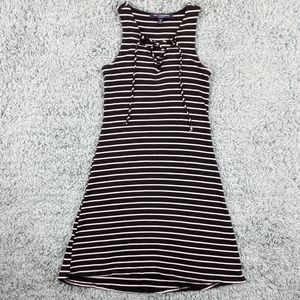 4/$20  One Clothing Striped Lace Up Dress